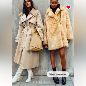 NWT H&M Double-breasted Trench Coat